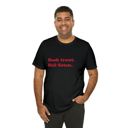 Hook trout. short sleeve t-shirt