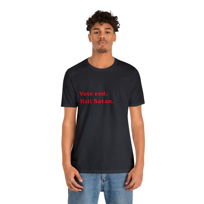 Vote red. short sleeve t-shirt