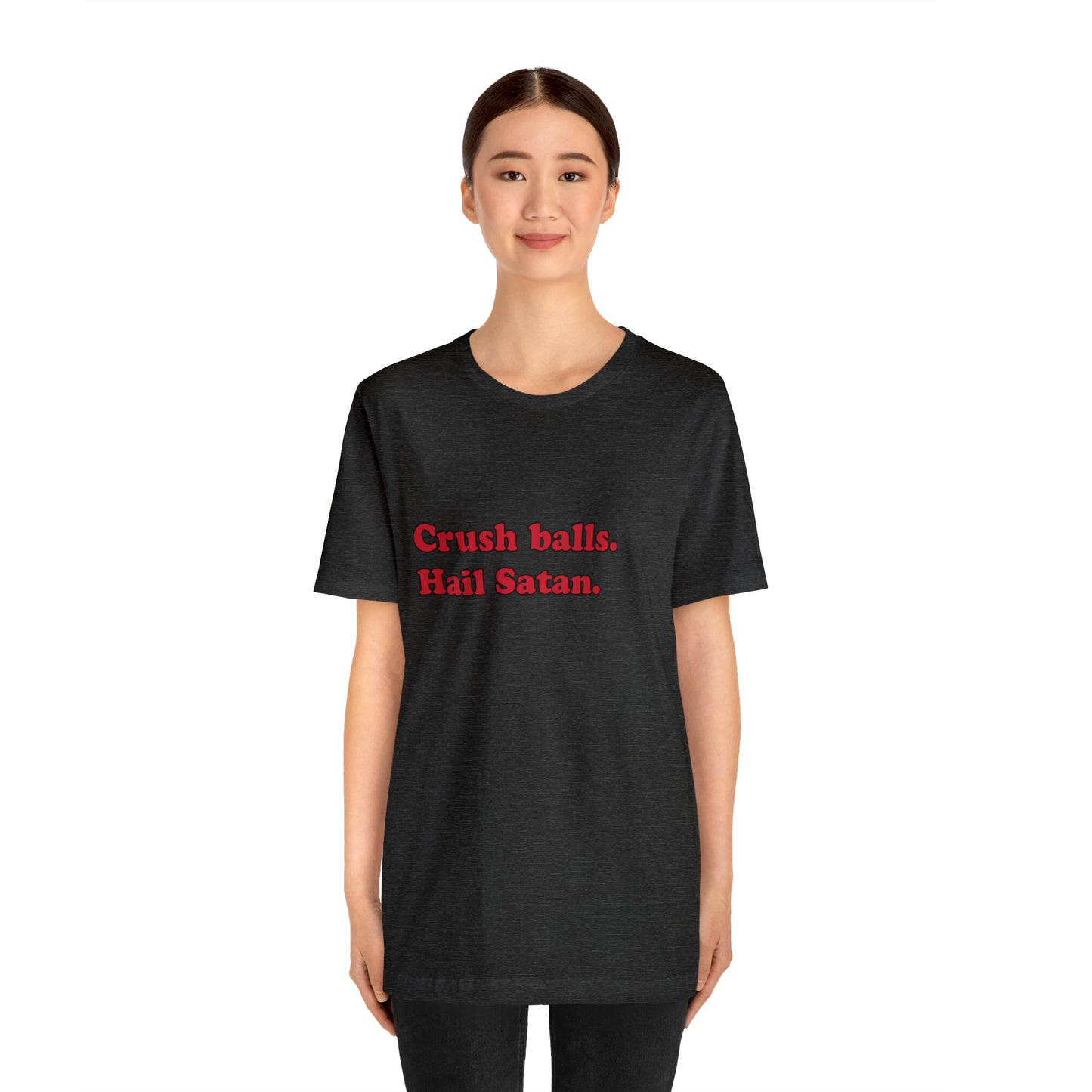 Crush balls. short sleeve t-shirt