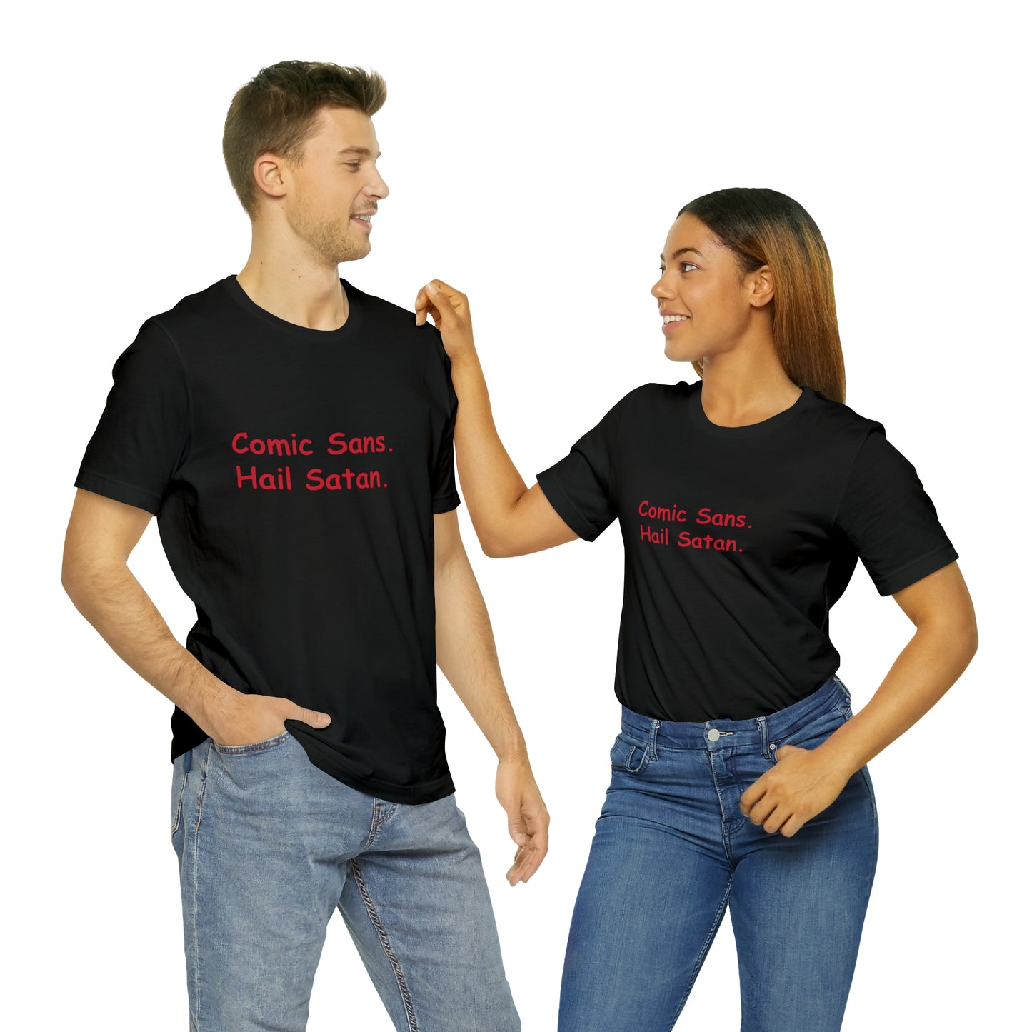 Comic Sans. short sleeve t-shirt