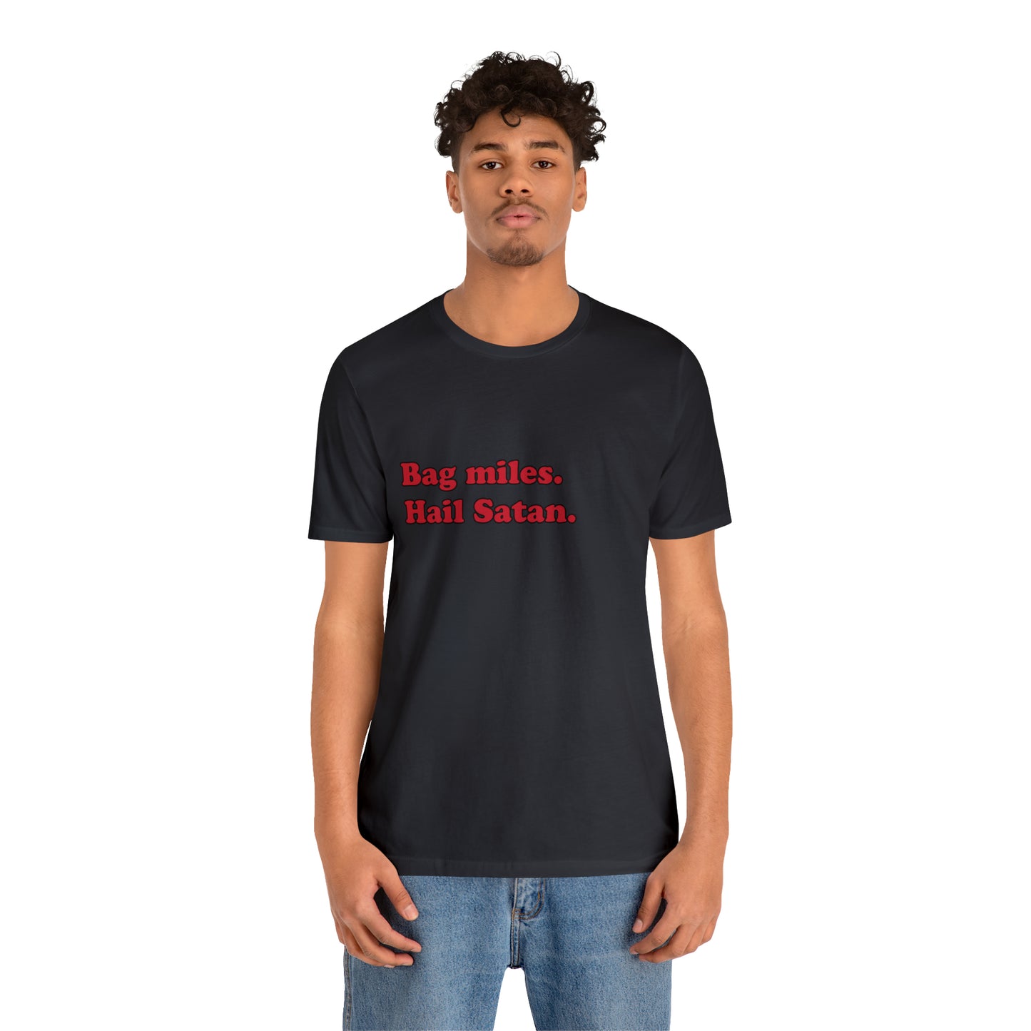 Bag miles. short sleeve t-shirt