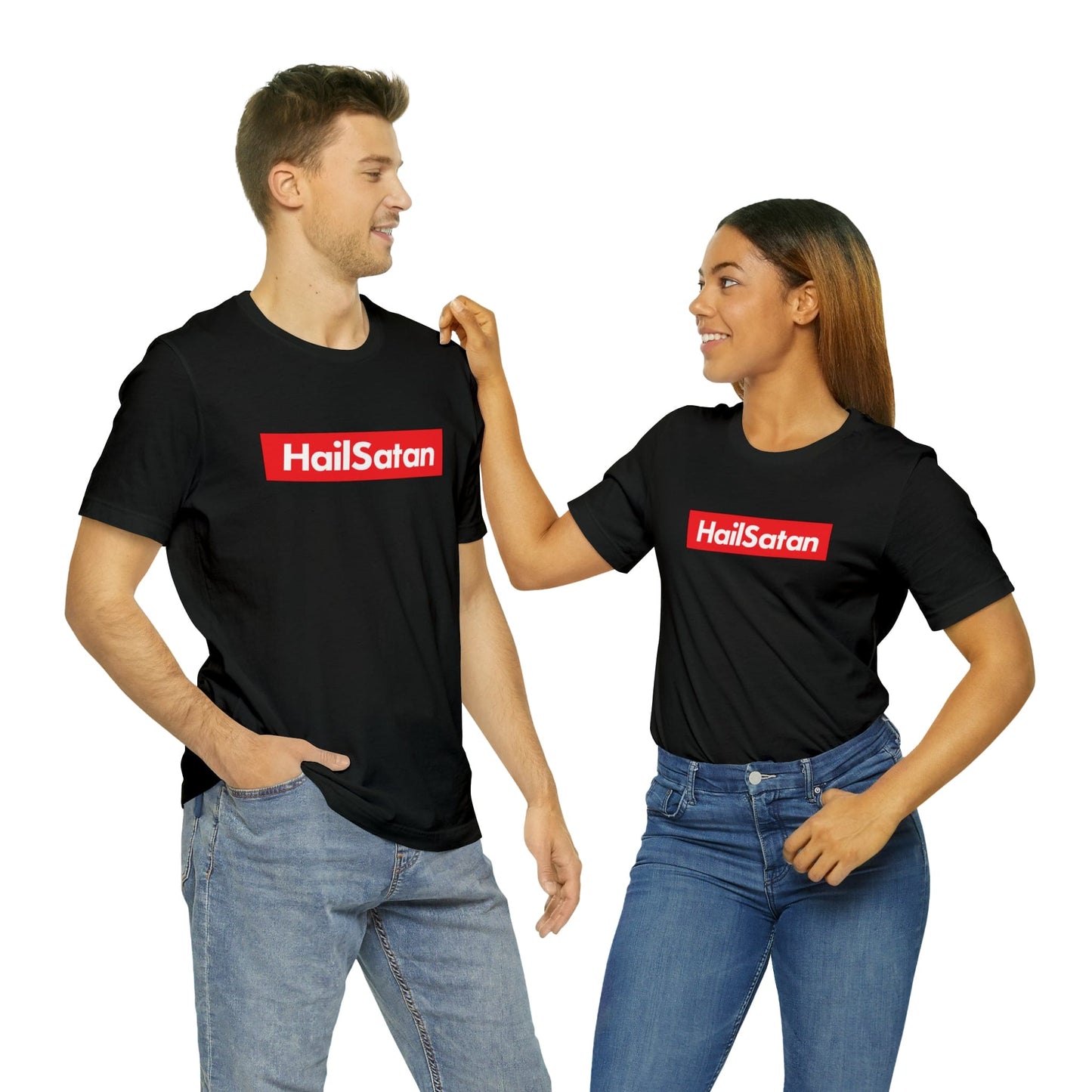 Hail Satan 'preme short sleeve t-shirt