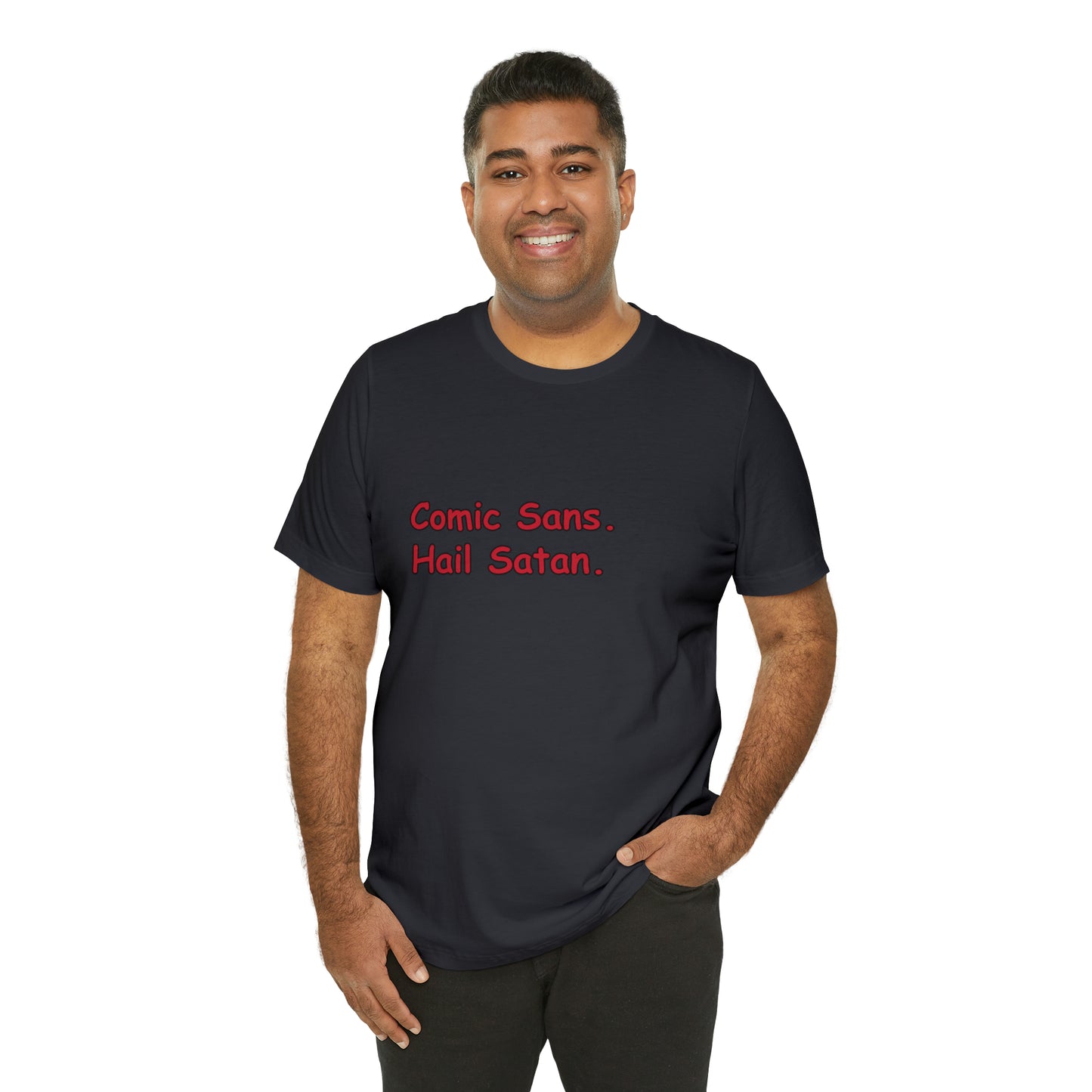 Comic Sans. short sleeve t-shirt