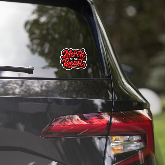 Merch of the Beast logo sticker