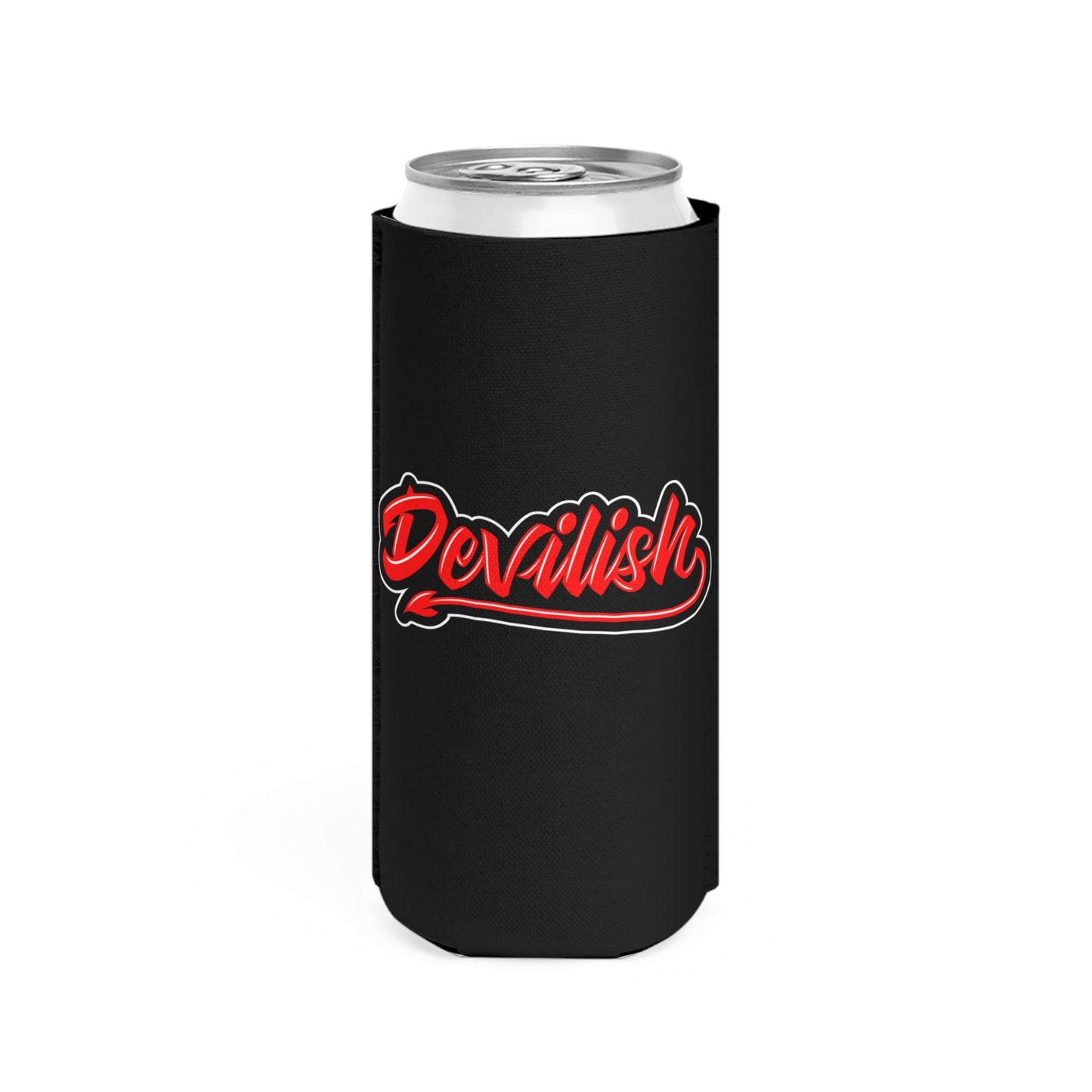 Devilish slim can cooler