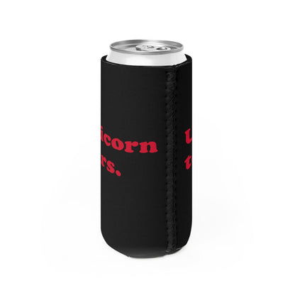 Unicorn Tears slim can cooler